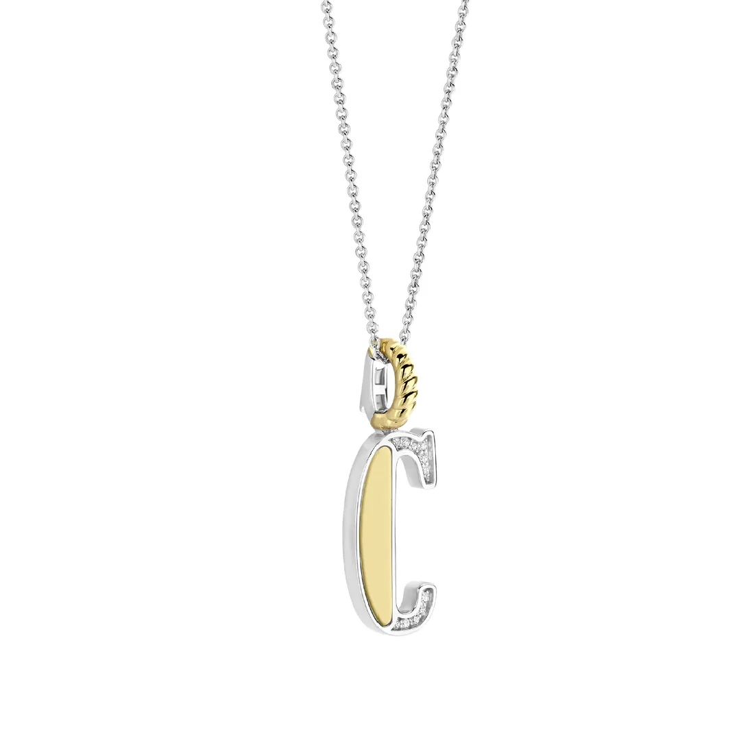 Collana Ti Sento Milano pendente iniziale C argento 6840ZY_C