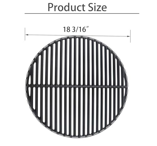 Plowo Griglie per griglia da 45,7 cm per grandi uova verdi, griglie di ricambio in ghisa per Kamado Joe KJ23RH Classic I, KJ 23RHC Classic II, KJ23NRHCI Classic III, Vision Grill VGKSS CC2, : Amazon.it: Giardino e giardinaggio