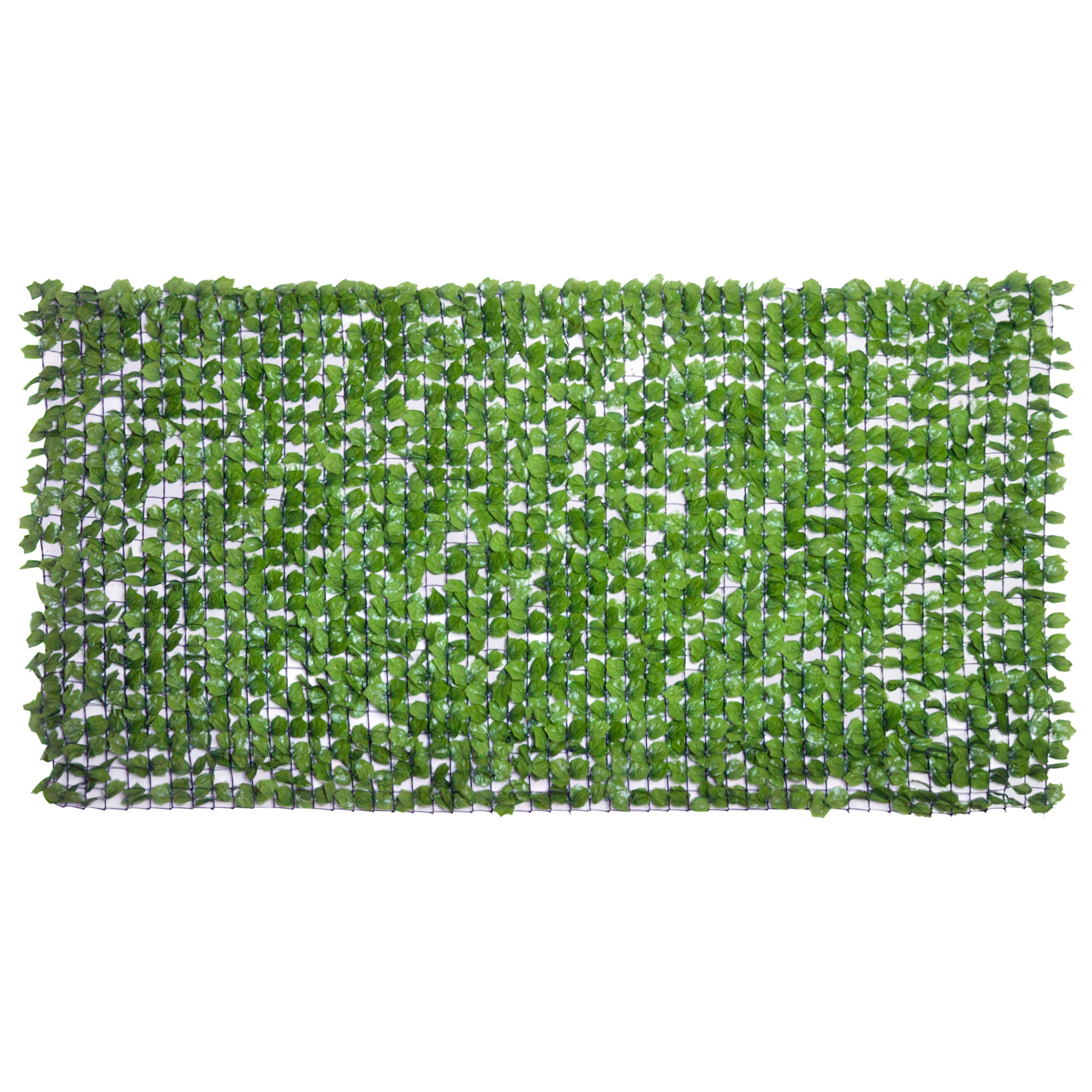 Outsunny Künstlicher Hecken-Sichtschutz, UV-geschützt, Sichtschutzgitter mit Blättern, Hecken-Zaun, 300 x 150 cm, Grün