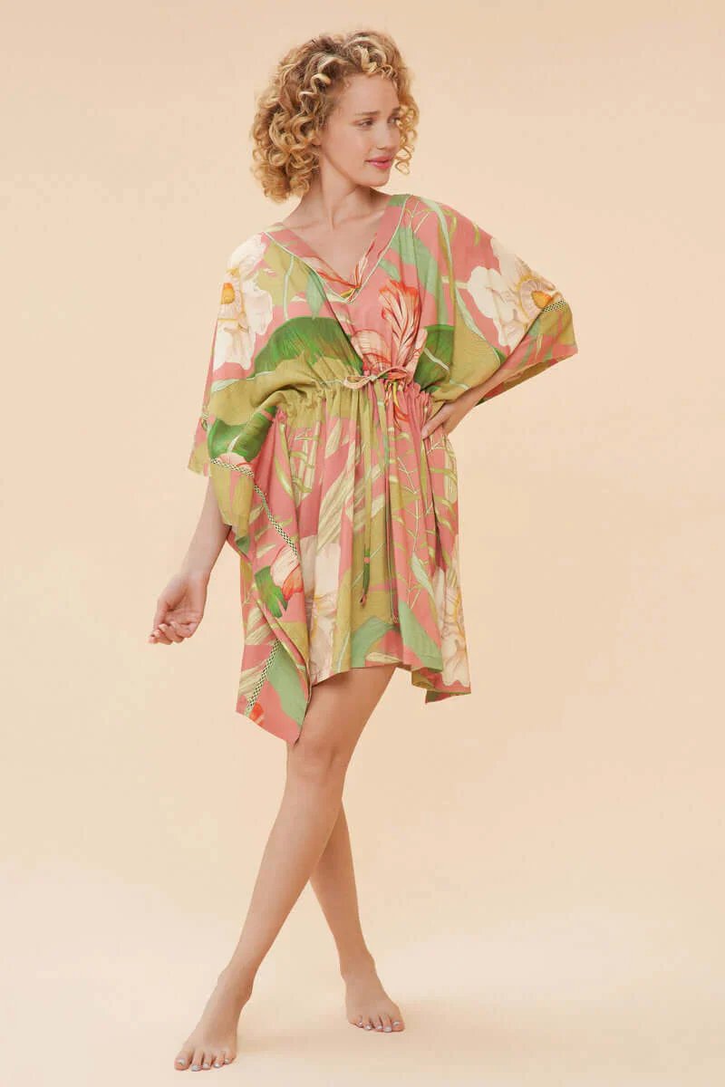 Powder Tropical Beach Cover Up