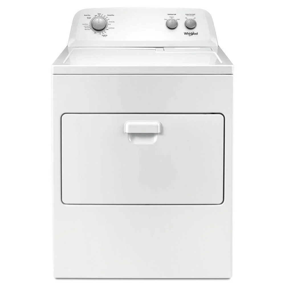 Whirlpool 7.0 cu. ft. electric clothes dryer, AutoDry™ system, Wrinkle Shield™, white (2025 model year)