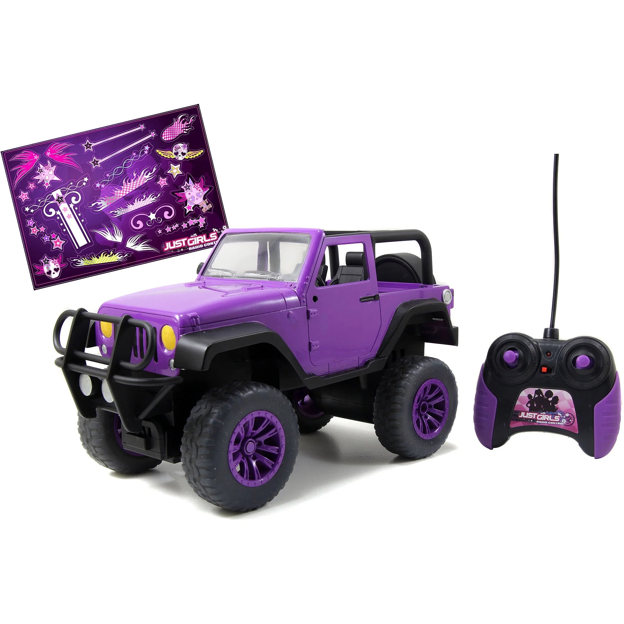 Jada Toys GirlMazing Remote Control Jeep, Purple &ndash; Customizable RC Car for Kids 6