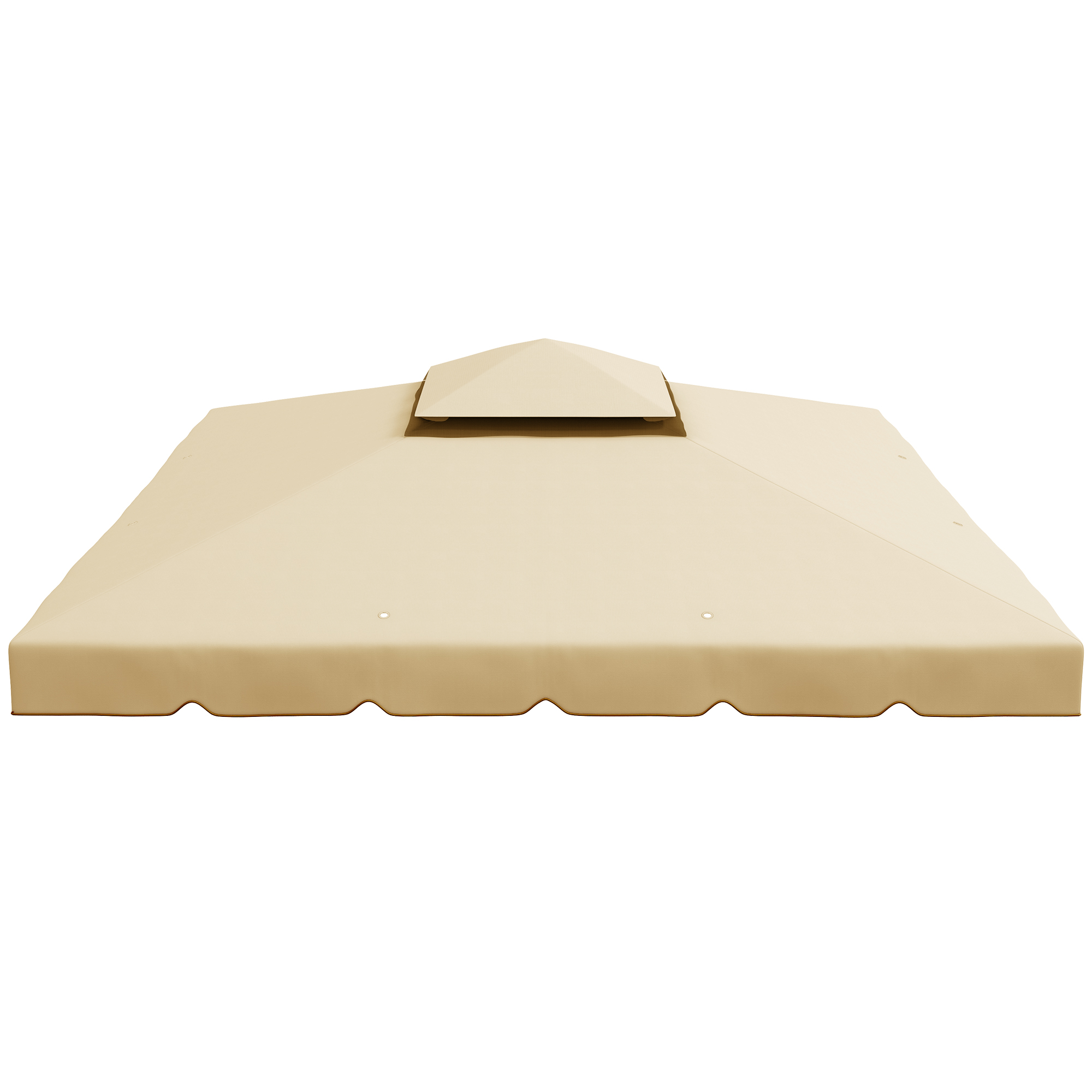 Outsunny Ersatzdach für Pavillon, Partyzelt, Ersatzdach, Polyester, 3 x 3 m, beige