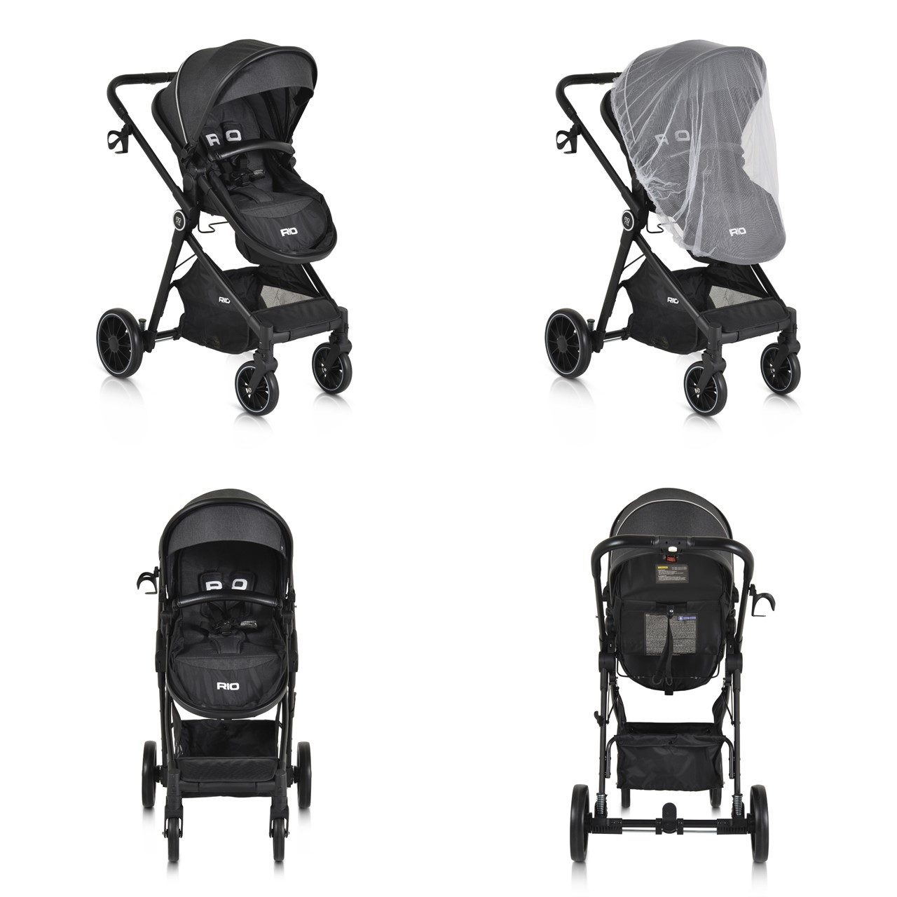 Kombi-Kinderwagen Kinderwagen 2 in 1 Rio 22 kg