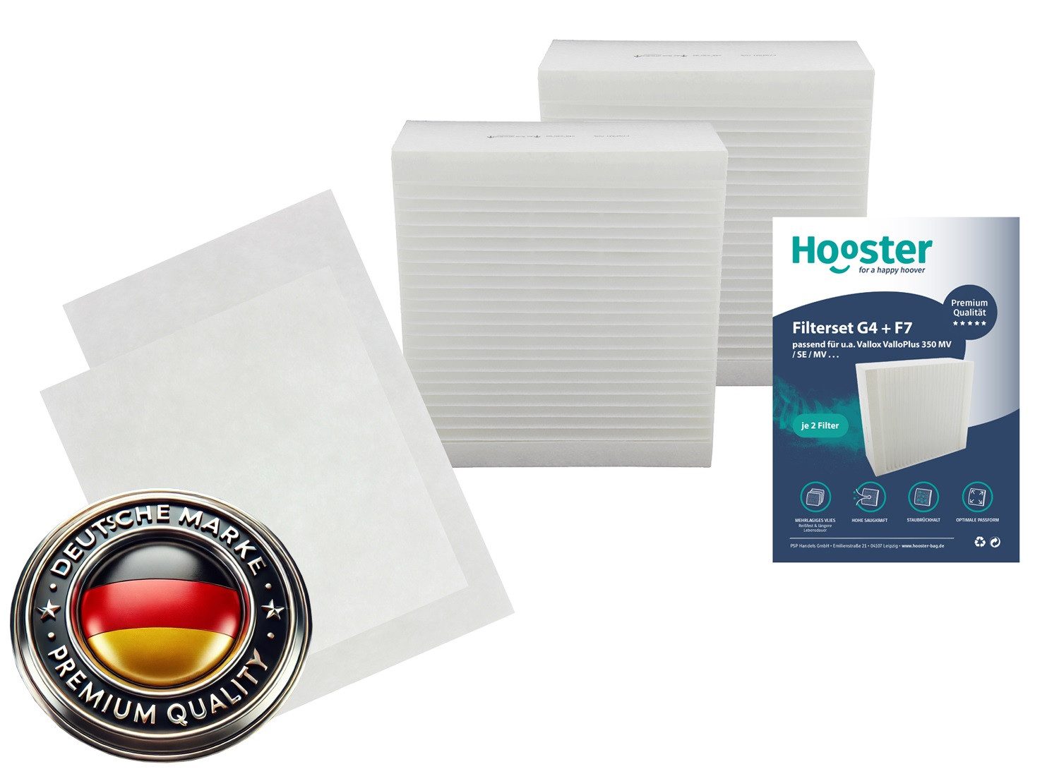Luftfilter 2 Filter SETs passend für Vallox ValloPlus 350 MV/SE/SC