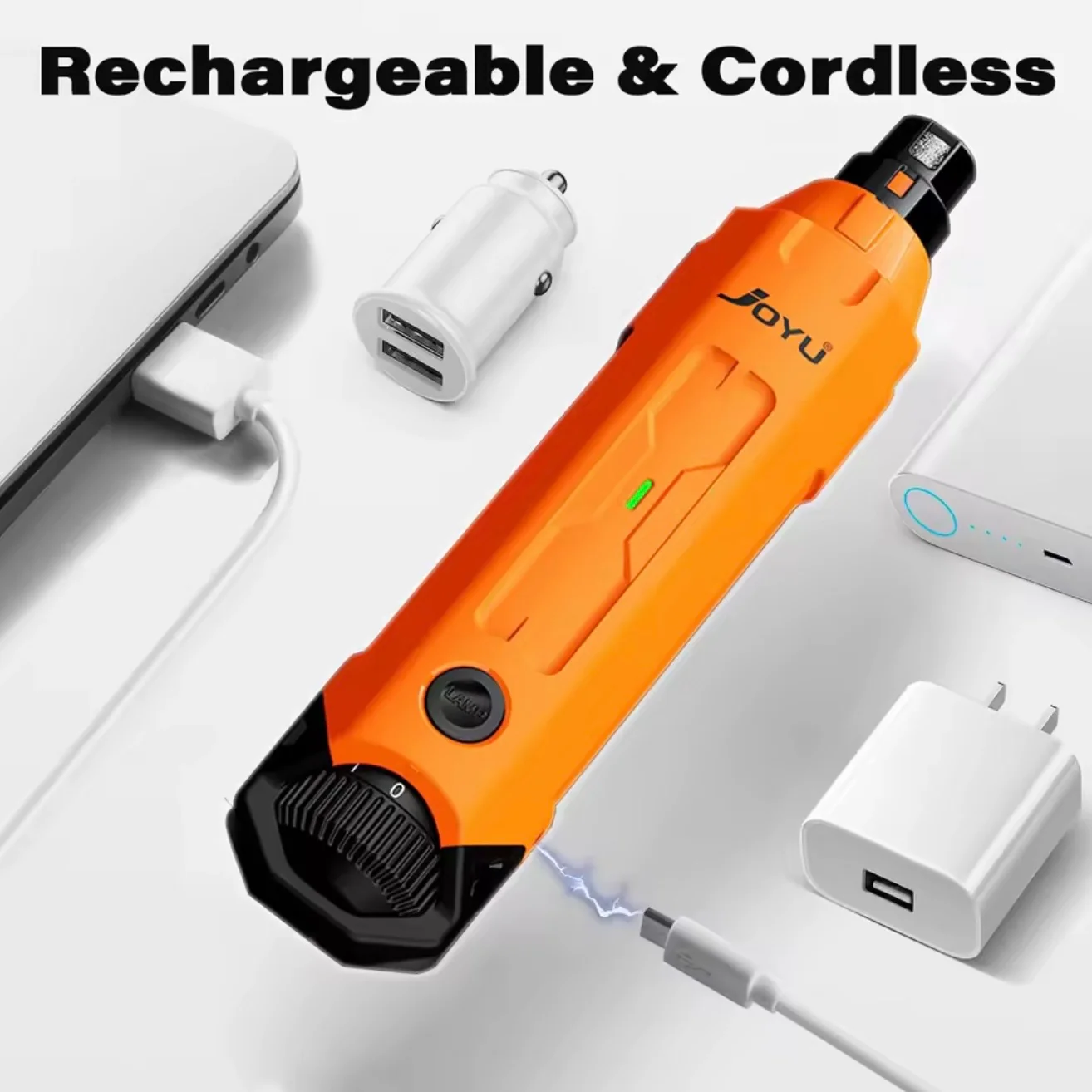 Dog Nail Grinder �C 6-Speed Settings, Dual LED & USB Rechargeable