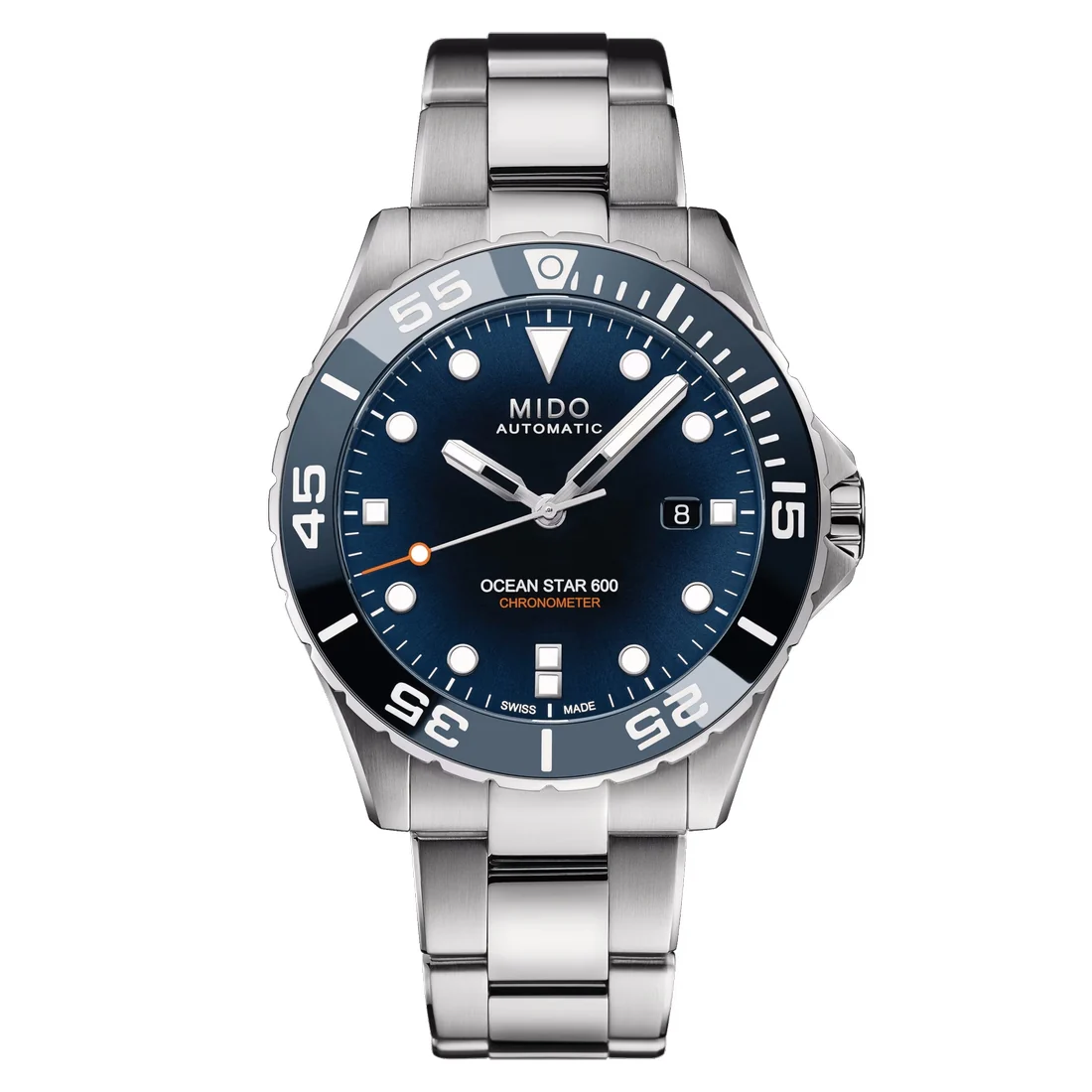 Orologio Mido Ocean Star 600 Chronometer ghiera ceramica blu