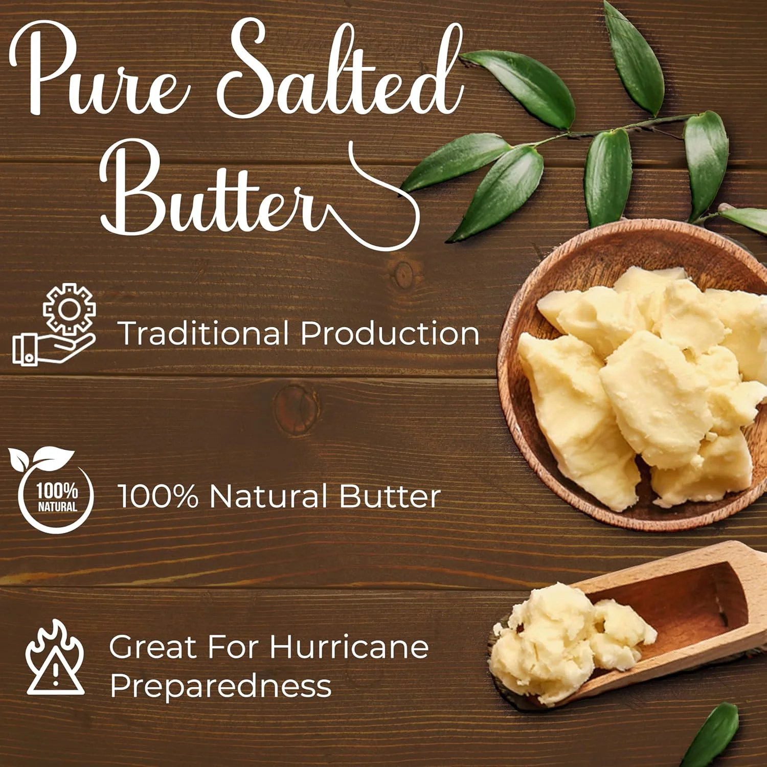 Beurdell Canned French Butter – 100% Natural Salted Pasteurized Real Butter | Long Shelf Life Emergency Survival Food | Great for Cooking, Baking, RV & Camping | Pull Top Lid | Pack of 24 | France