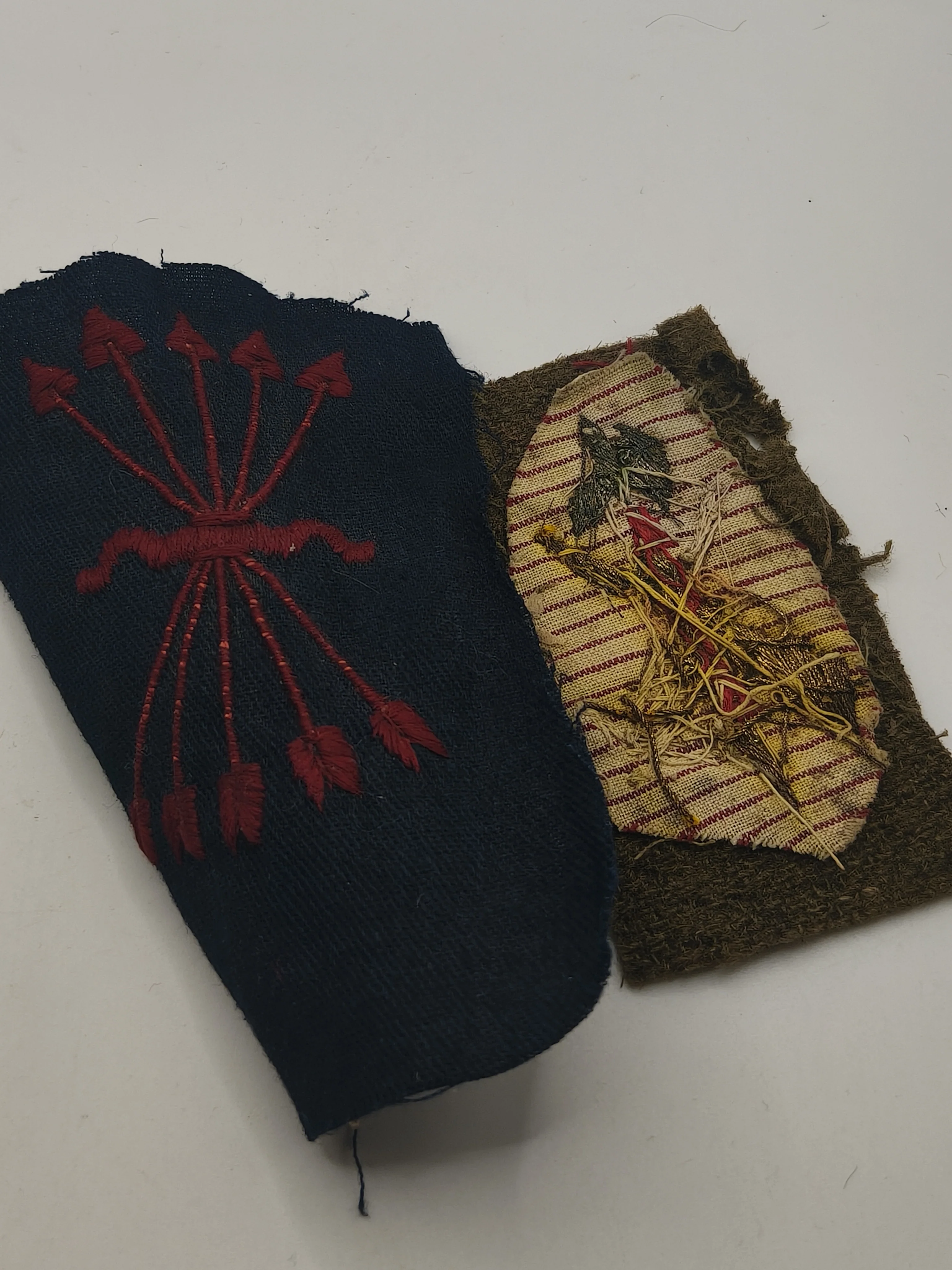 Spanish Civil War Patches. Phalanx and Legion.