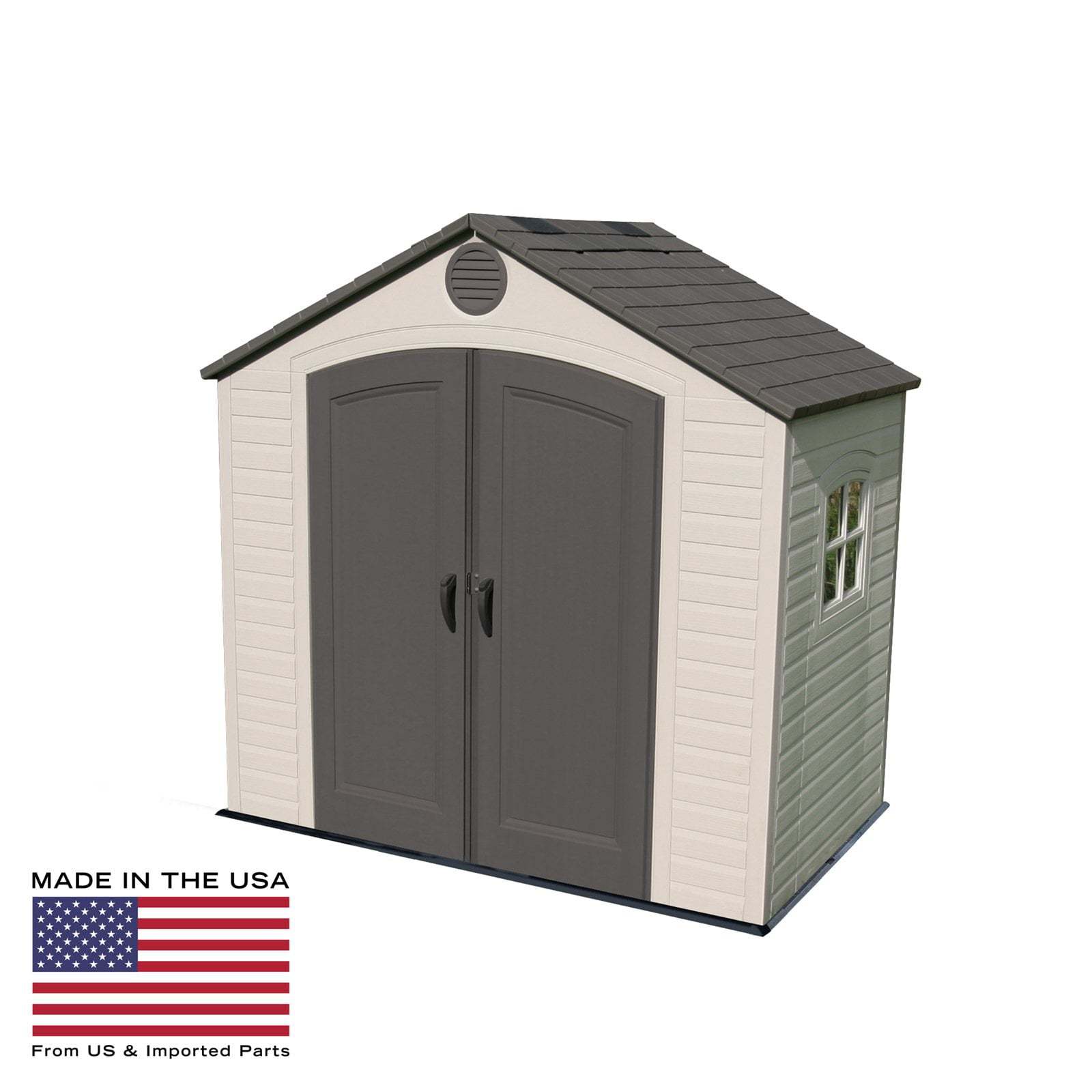 Lifetime Outdoor Storage Shed 8&times;5 ft &ndash; Durable HDPE with Steel Reinforcement, Weather Resistant