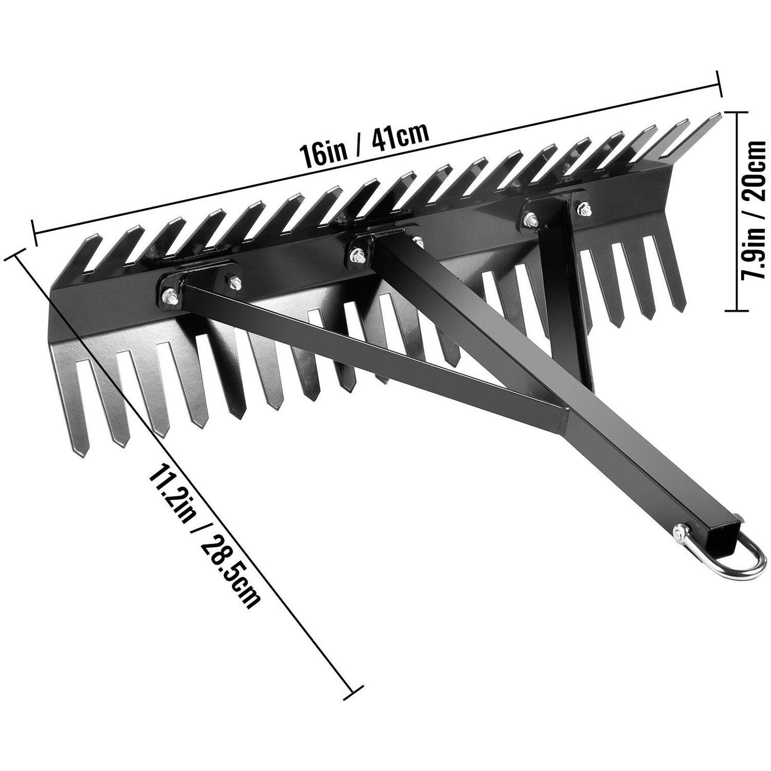 VEVOR 16′′ Double-Sided Aquatic Weed Rake with 66ft Rope for Lake & Pond Cleaning