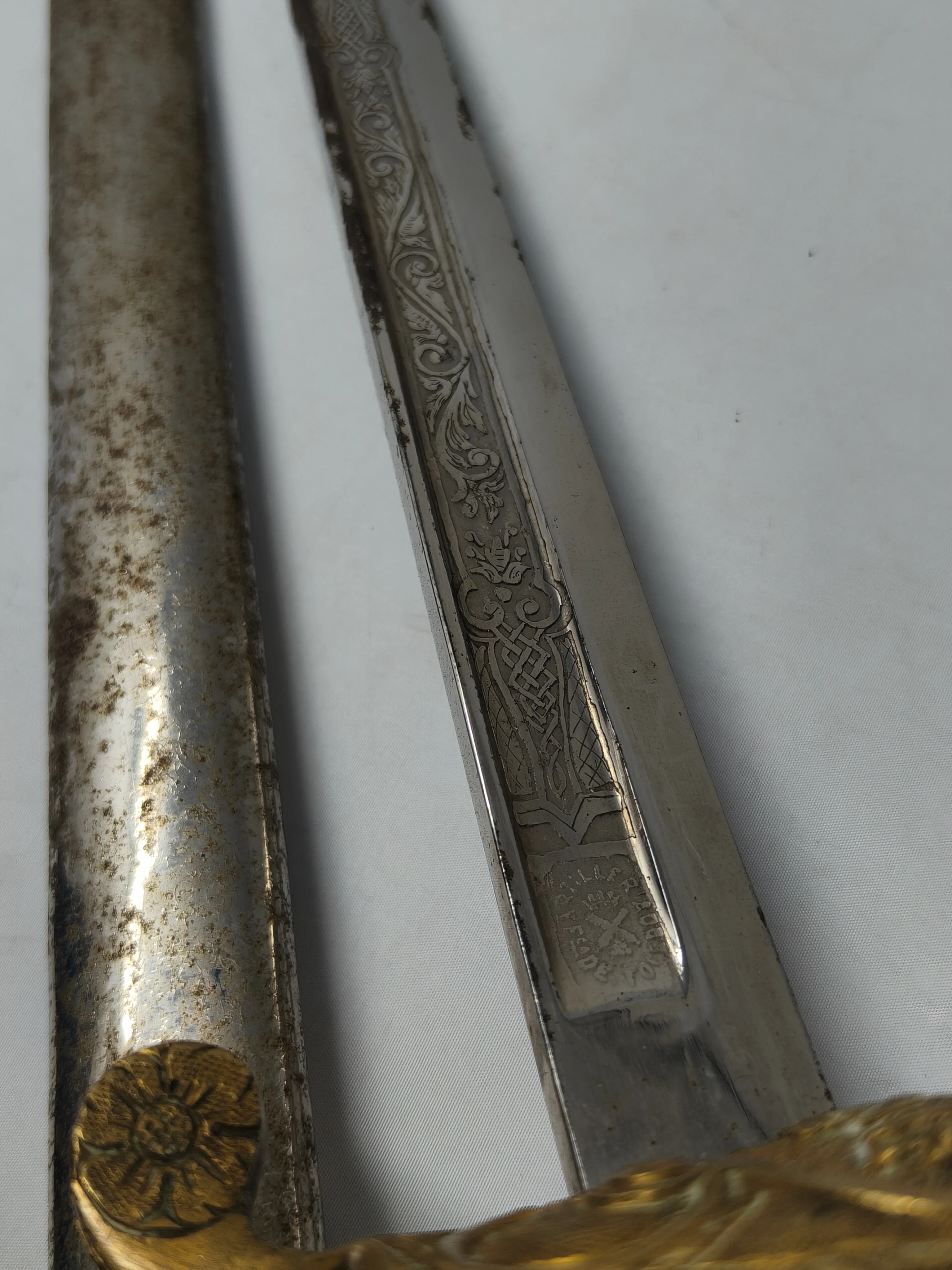 Spanish Marine Ceremonial Saber. Franco's period.