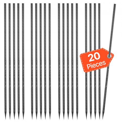 VEVOR 20er Pack I-Typ Bodenanker Erdanker Erdnägel Heringe Zeltheringe 609,6mm