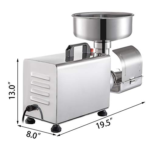 VBENLEM 110V Electric Tomato Strainer 370W Commercial Grade Tomato Milling Machine Stainless Steel Tomato Press and Strainer 90 160 Kg/H Pure Copper Motor Food Strainer and Sauce Maker: Home & Kitchen