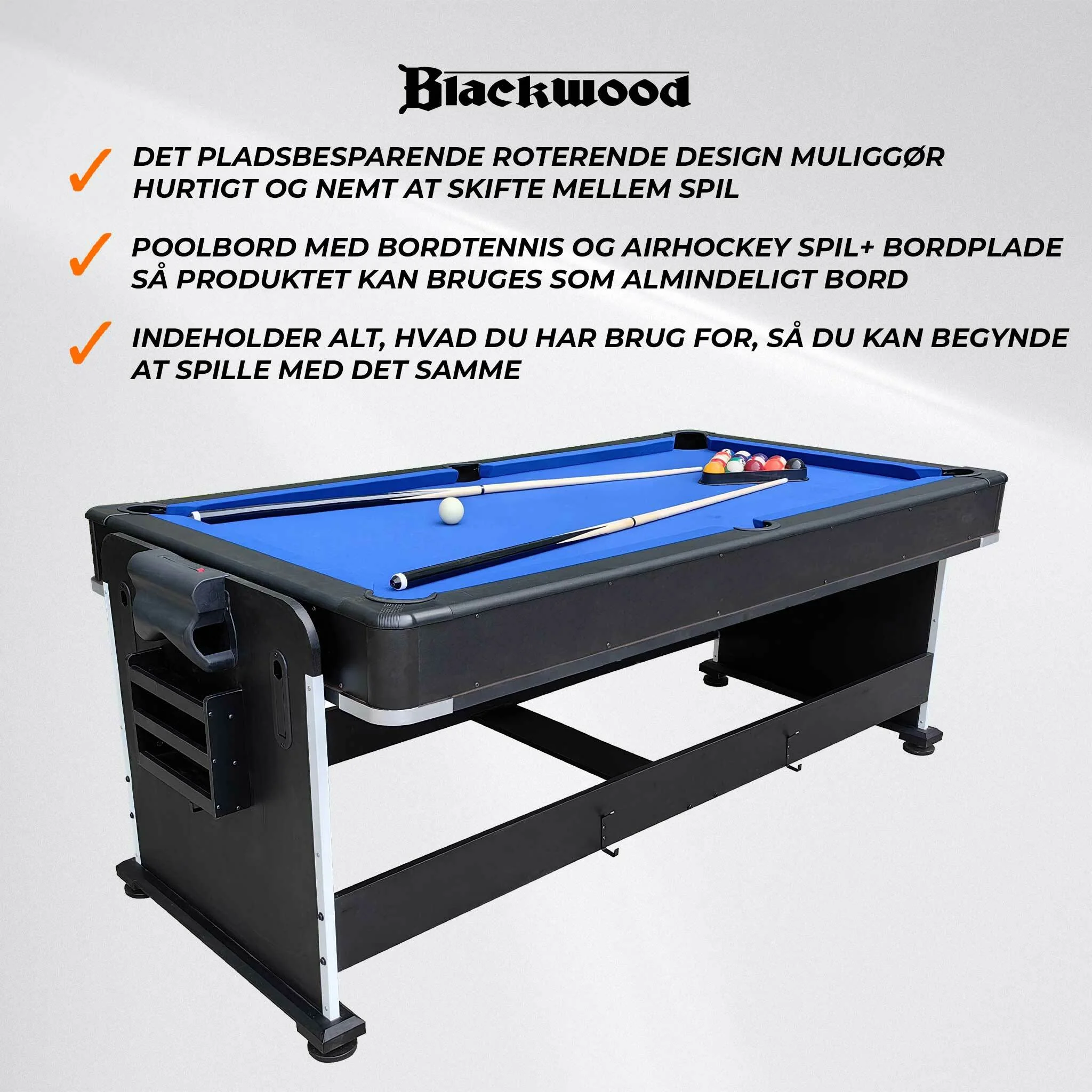 Blackwood Billardtisch 7' 4-IN-1
