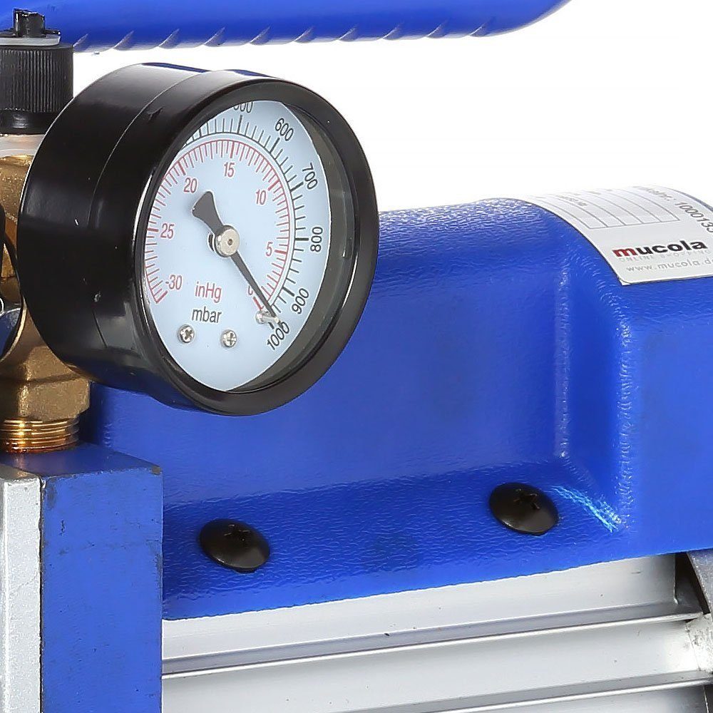 Klimaanlagenschlauch Unterdruckpumpe Vakuumpumpe 99L/Min mit Messuhr Vakuummeter