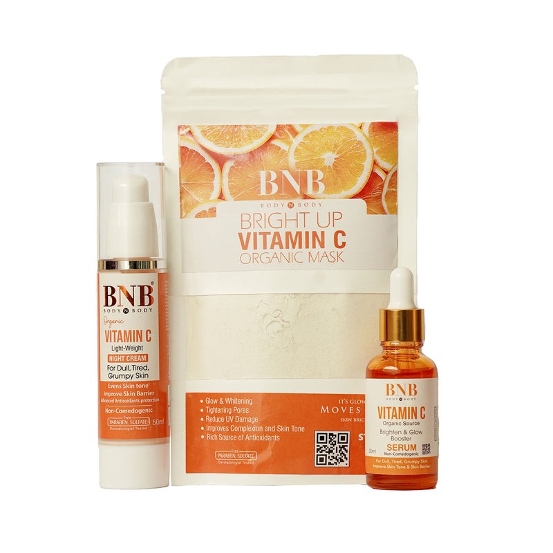 BNB Vitamin C Bundle (Serum+ Night Cream+ Mask)