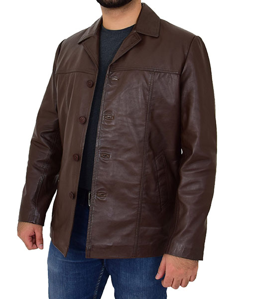 Sebastian Brown Leather Jacket