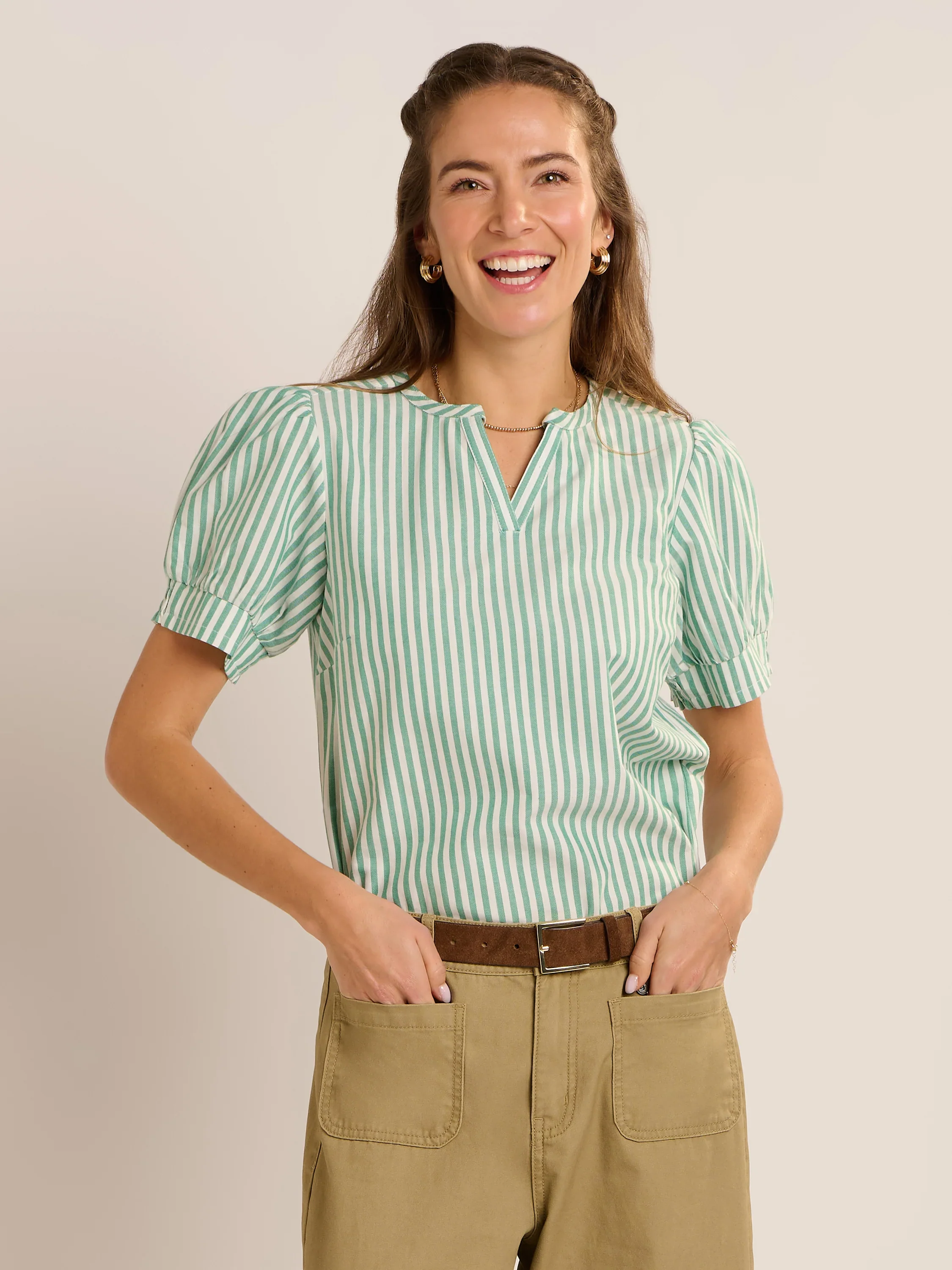 Brakeburn Bruni Stripe Blouse
