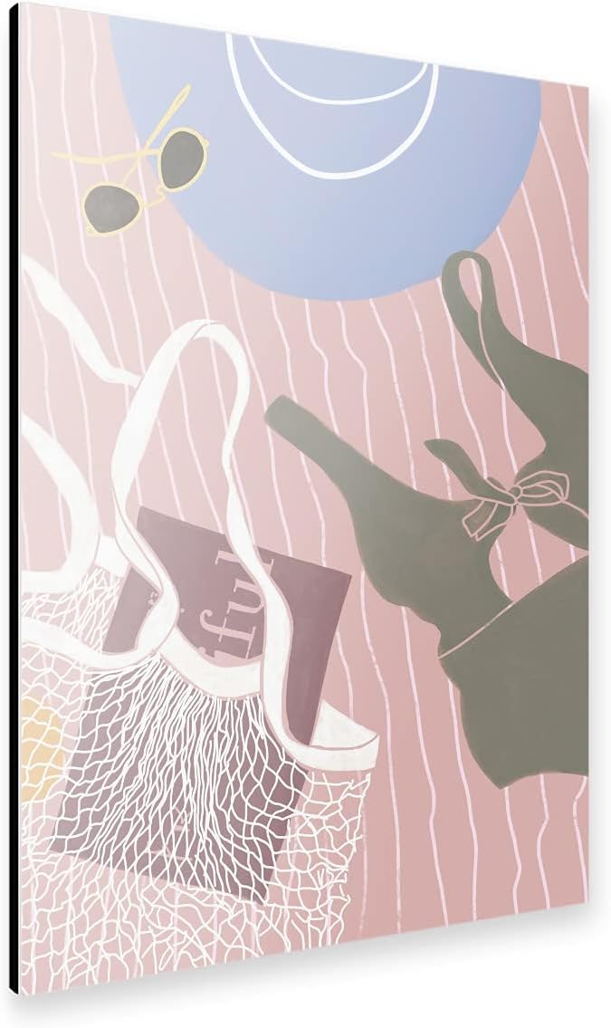 artboxONE Alu-Print 150x100 cm Kunga - Am Strand Strandtuch von Künstler The Artcircle