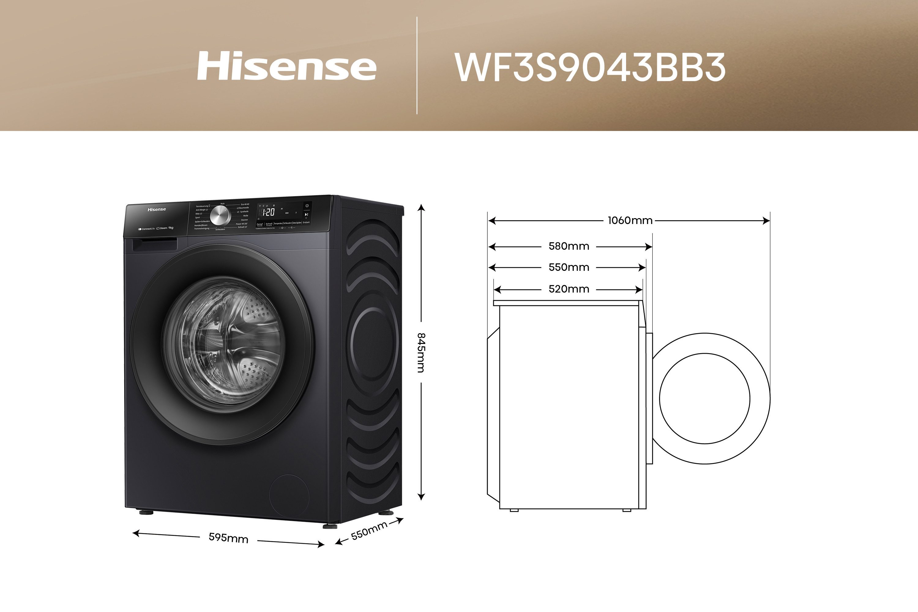 Waschmaschine WF3S9043BB3