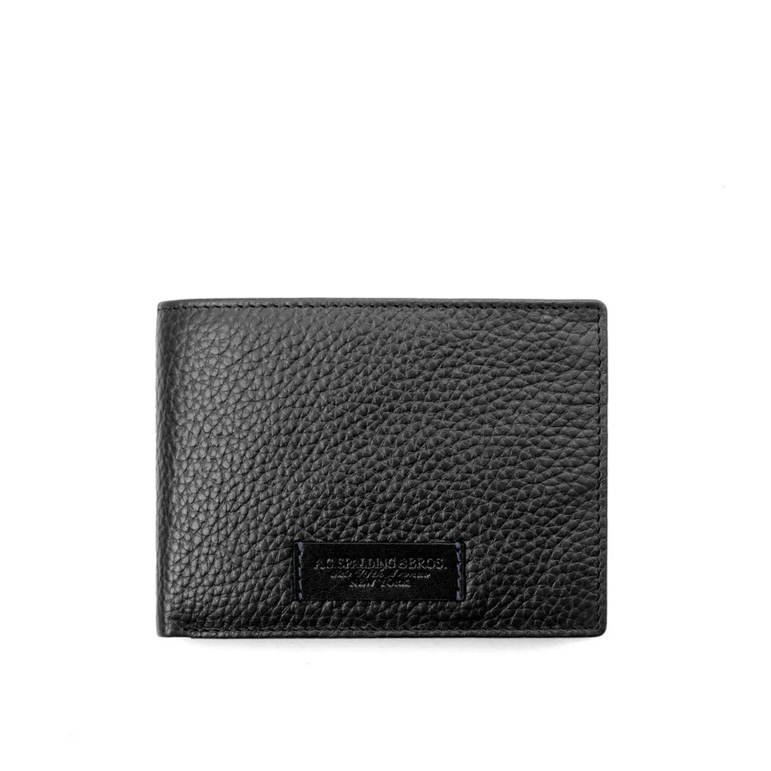 Portafoglio Spalding & Bros Full Grain 8cc nero 175033U900