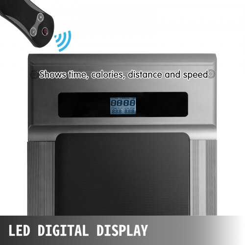 Laufband unter Schreibtisch LED-Digitalanzeige Klappbarer Fitnessgerät 500W