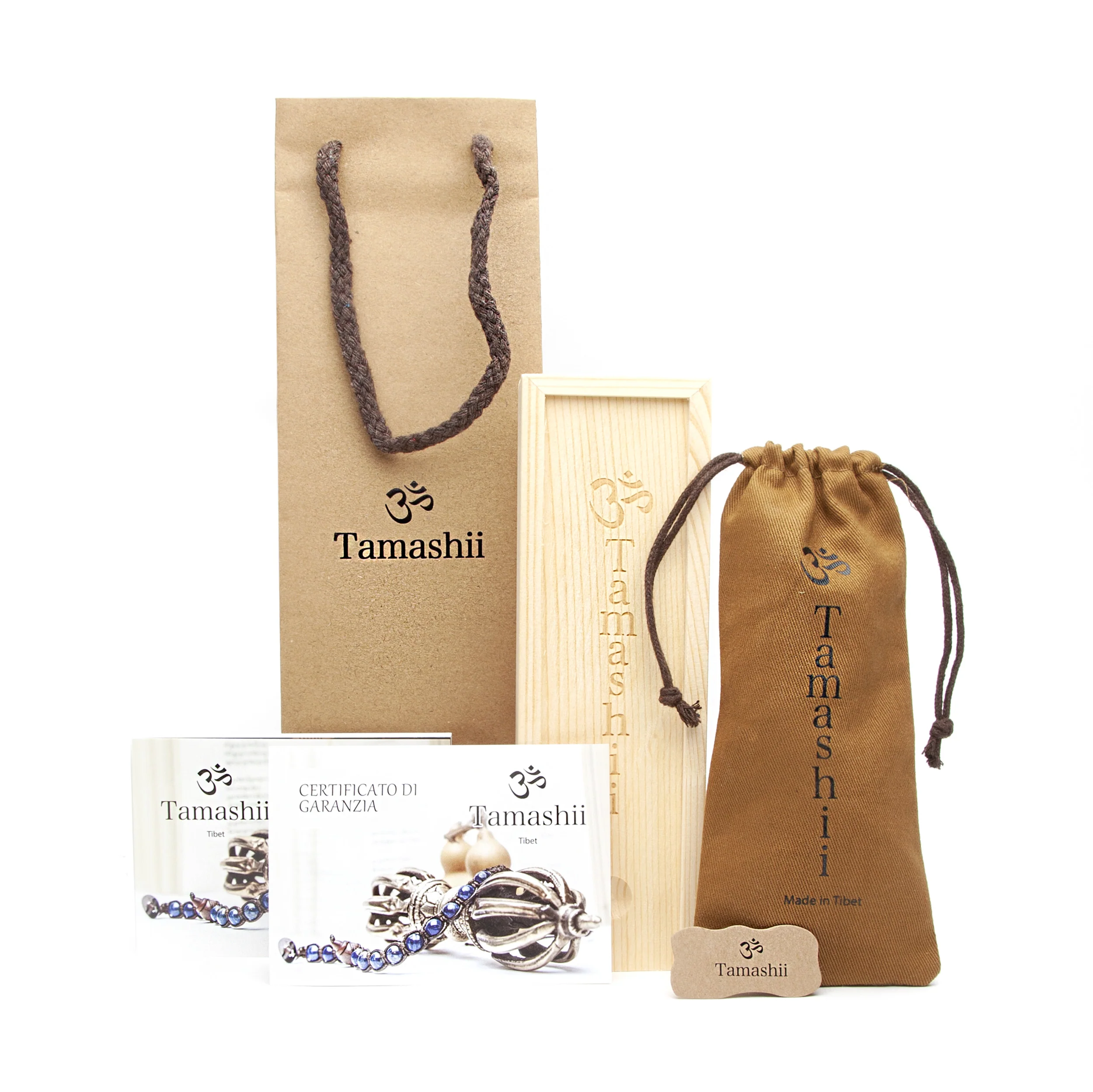 Bracciale Tamashii ruota della preghiera in barilotti argento BHS924-S1