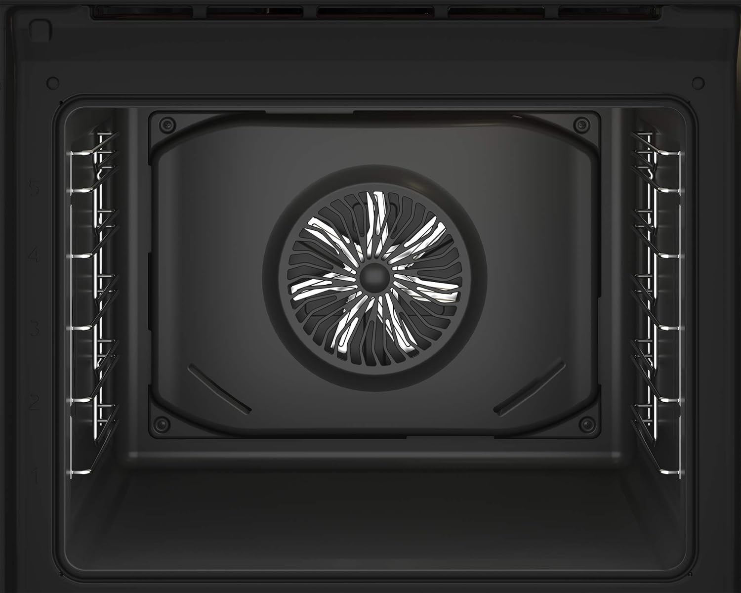 Beko BBSM12340X Einbau-Backofen-Set, zwei autarke Geräte: Induktionskochfeld mit 4 Kochzonen, Backofen mit 8 Heizarten, 72 l Garraum-Volumen, Kindersicherung, Sensortasten, Schwarz/Edelstahl