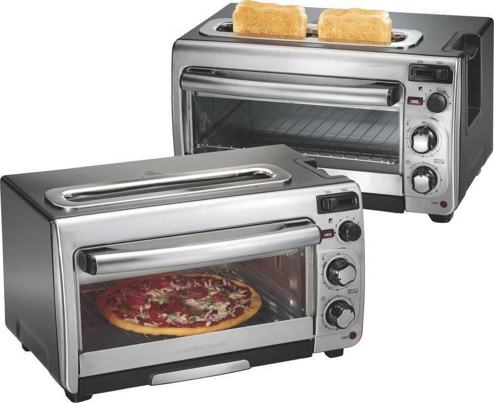 Hamilton Beach 2-in-1 Countertop Oven and Toaster Combination, Stainless Steel