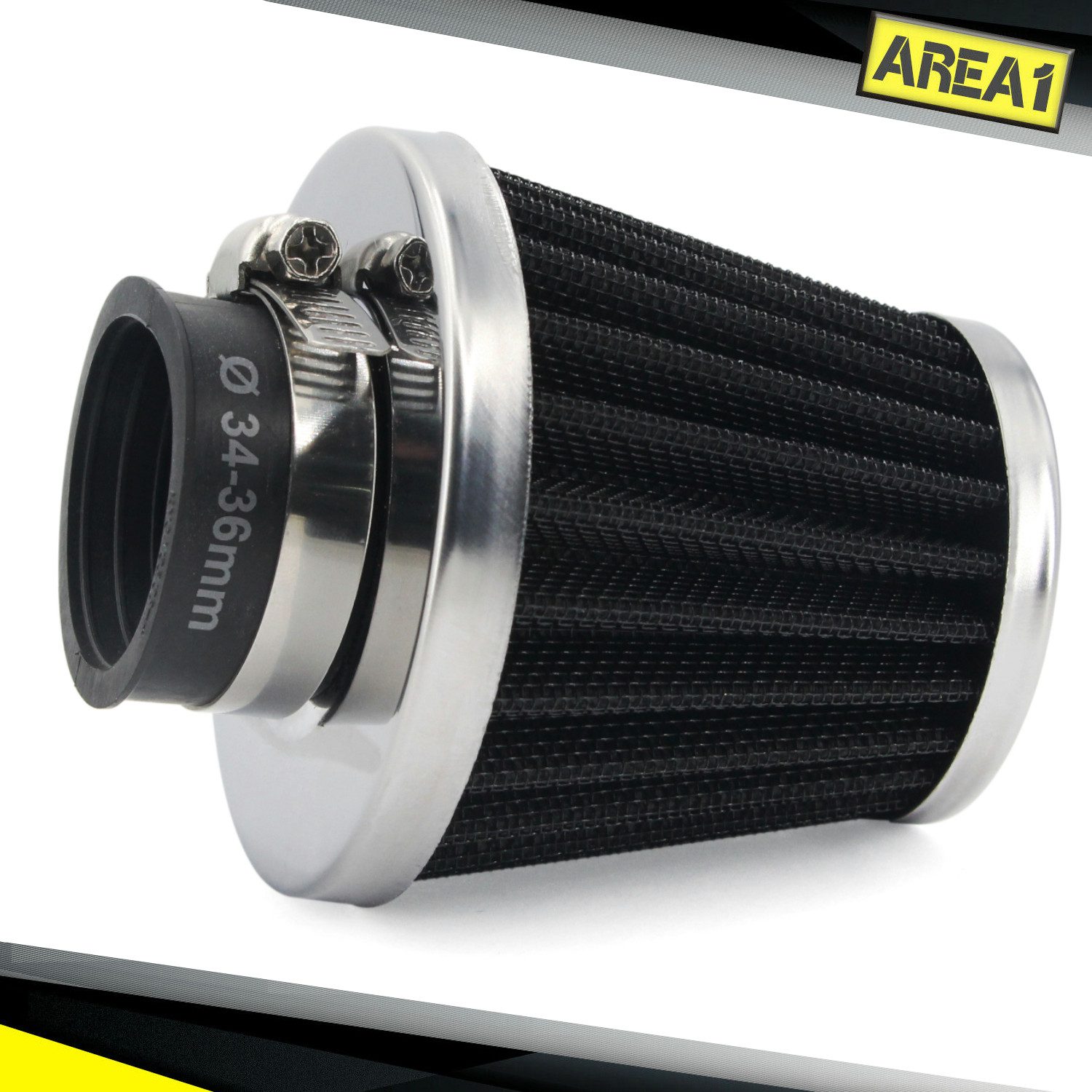 Luftfilter Universal Tuning Sport Luftfilter Filter, Anschluss 34 35 36 mm