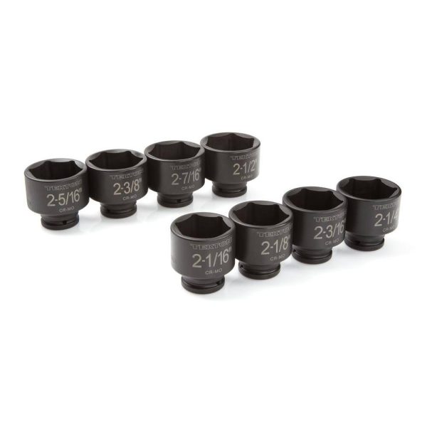 4893 3/4 in. Drive 2-1/16   2-1/2 in. 6-Point Shallow Impact Socket Set