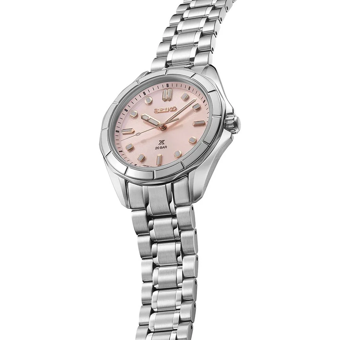 Orologio Seiko Prospex Mare SUR597J1 donna quadrante rosa 20 bar