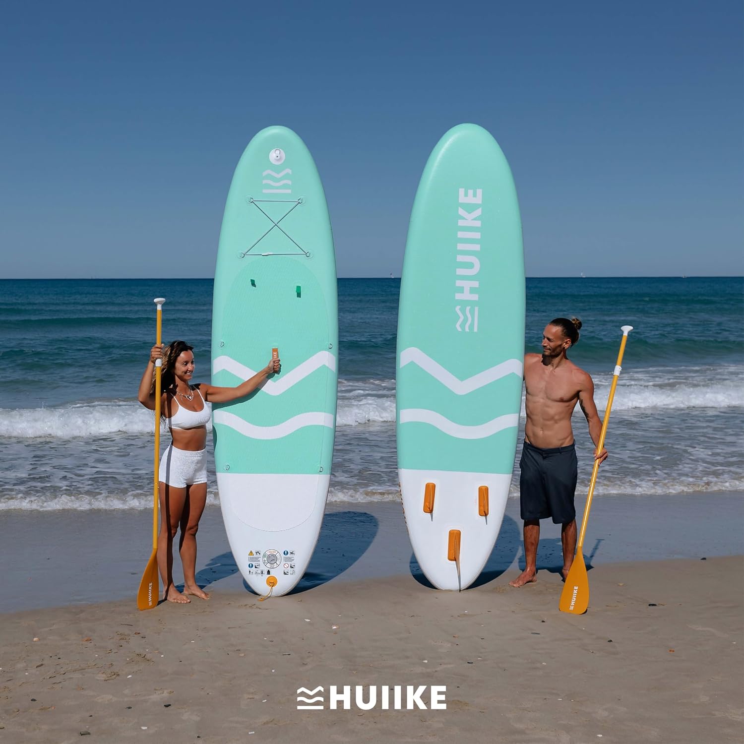 HUIIKE Tavola Sup Gonfiabile Adulti con Accessori Inclusi, Pagaia, Pinne, Pompa. Stand Up Paddle Board con Grande Stabilità e Resistenza. 305 x 84 x 15 cm, Carico Massimo 130 kg