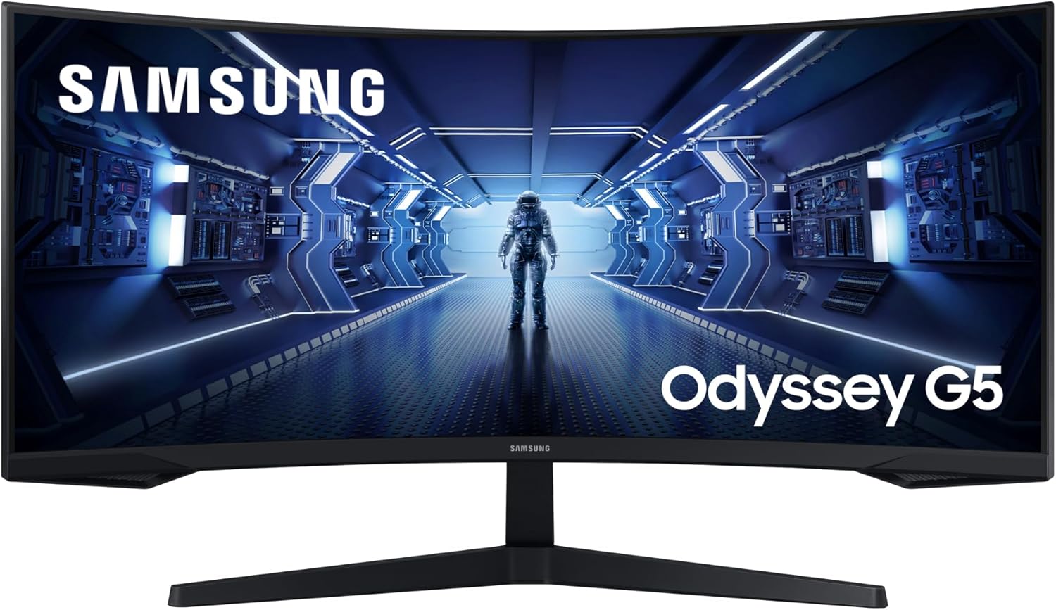 Monitor Gaming Odyssey G5 (C34G55), Curvo (1000R), 34