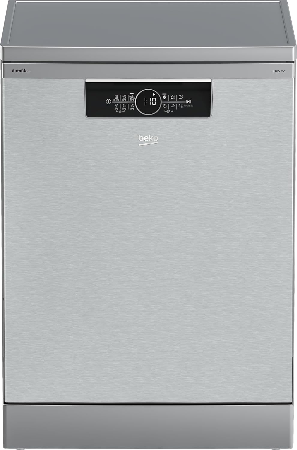 Beko - BDFN26430X - Dishwasher 14 Places, Class D, Direct Access Digit Display, Stainless Steel, Delay Start 0-24h, Automatic Door Opening, 47dBA