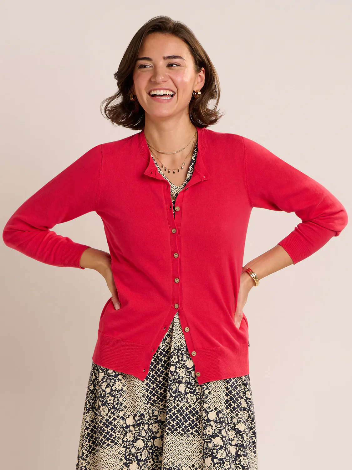 Brakeburn Winterberry Classic Cardigan