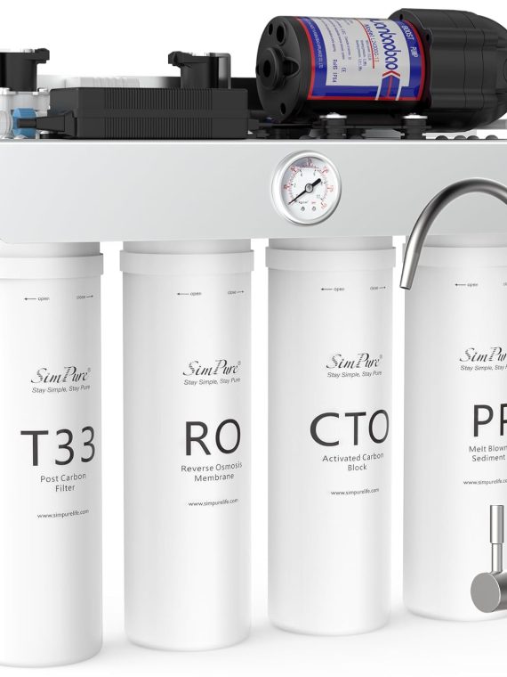Waterdrop T1 400UV Alkaline UV Reverse Osmosis System, 400 GPD, Tankless, NSF/ANSI 58 Certified, pH  Remineralization, Under Sink Water Filter, BPA Free