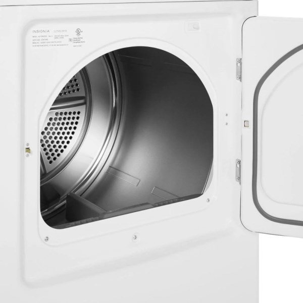Insignia – 6.7 Cu. ft. 12-Cycle Electric Dryer – White