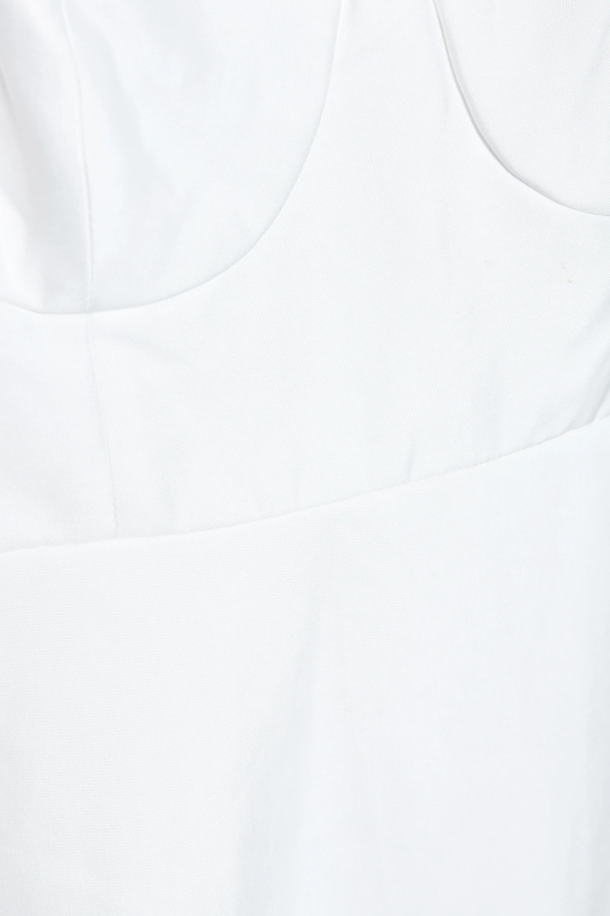 Violette White Frill Hem Maxi-Dress