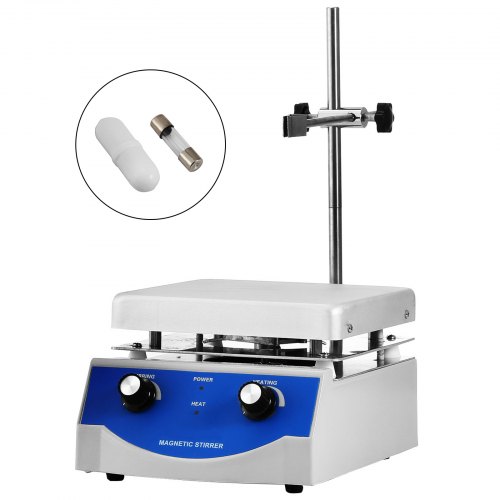 VEVOR Magnetrührer Magnetrührwerk SH-3 Magnetrührer mit Heizplatte 500W Magnetic Stirrer Hot Plate 170*170mm Magnetic Stirrer Mixer 3L