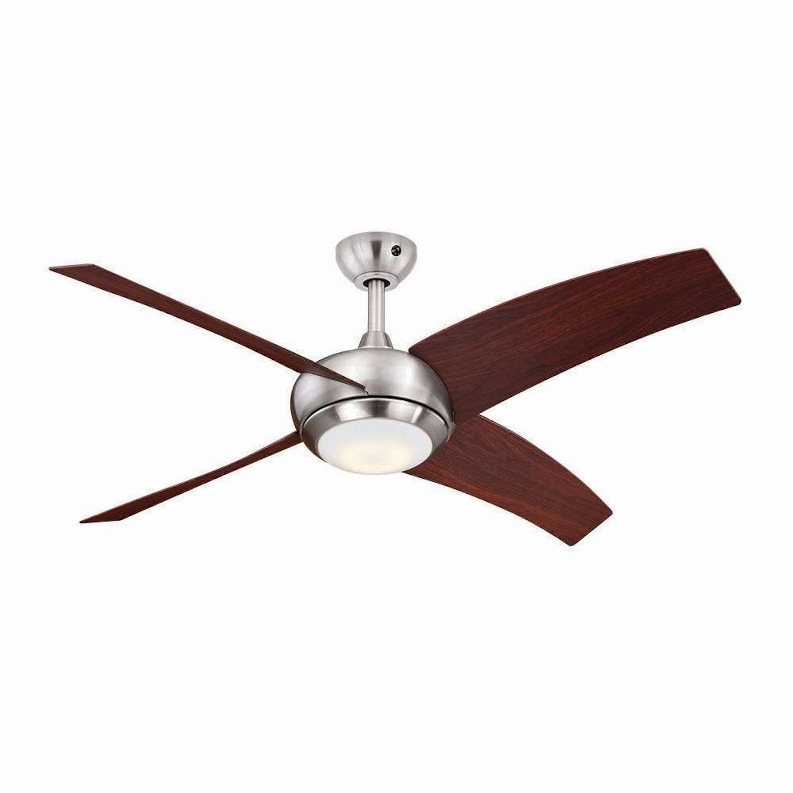 Deckenventilator Deckenventilator Borealis Nussbaum mit LED Leuchte