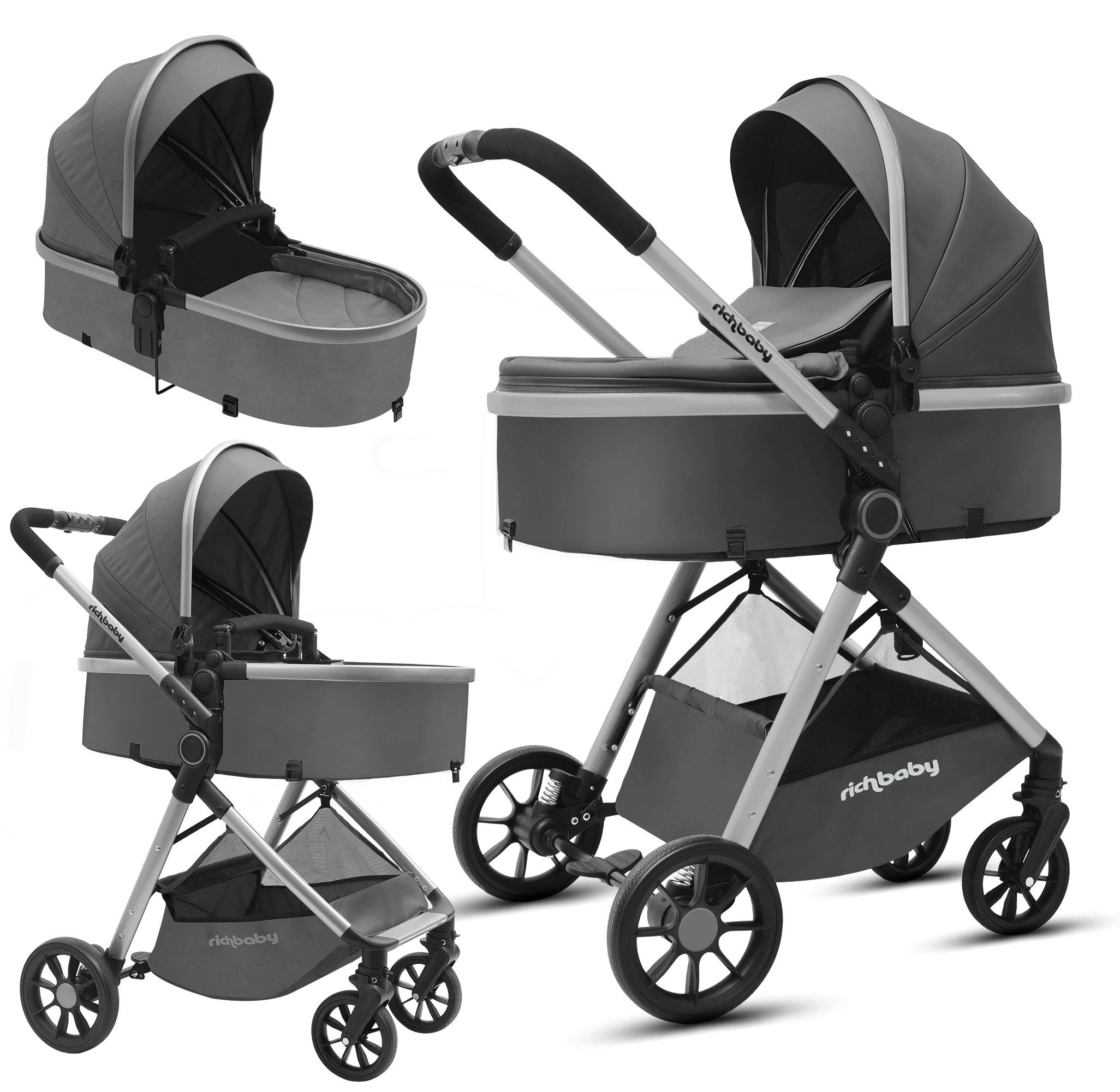 Kombi-Kinderwagen 2 in1 Kombi-Reisekinderwagen & Buggy (0-36 Monate, bis 22 kg)