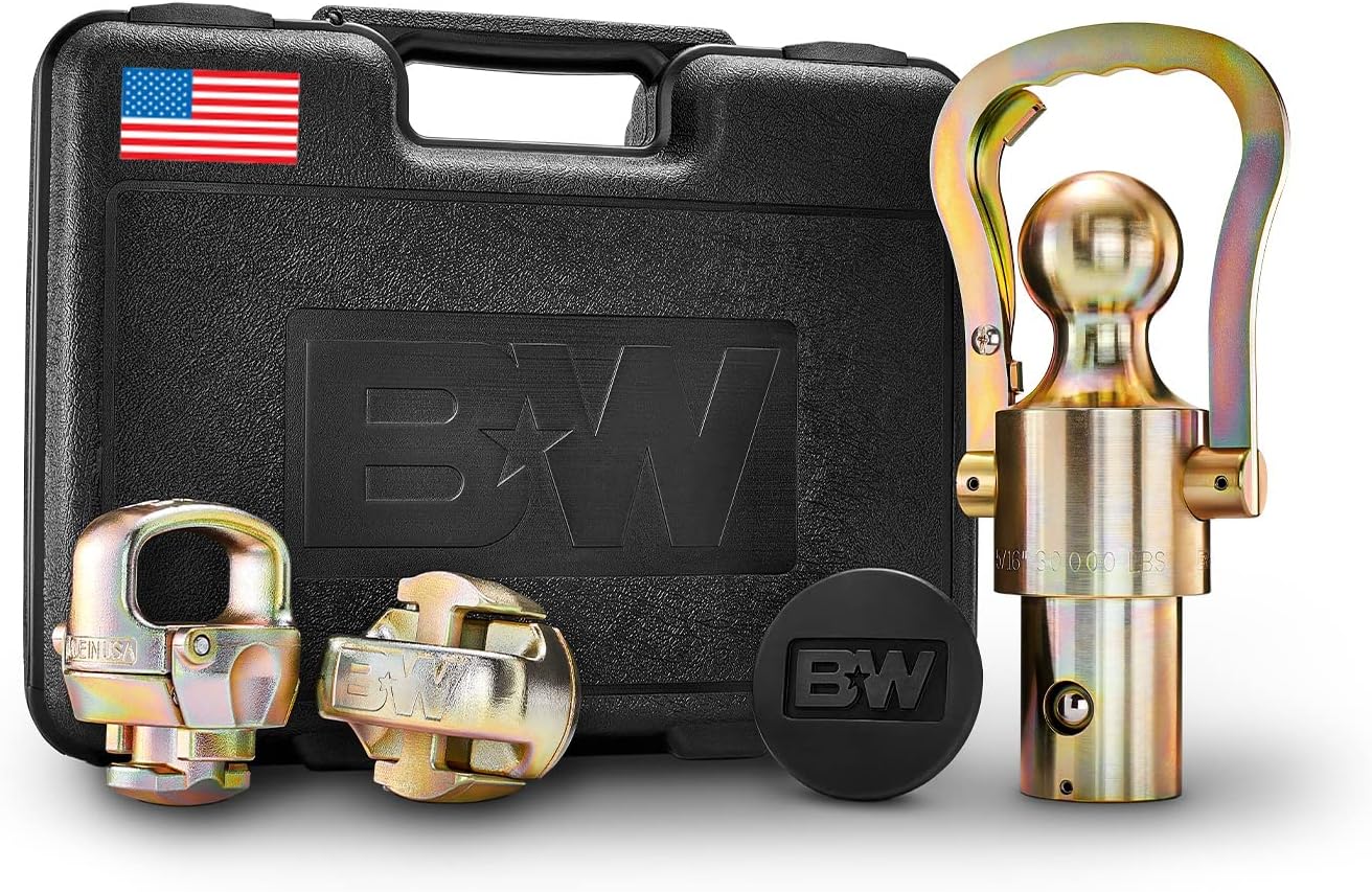 B&W GNXA2061 Gooseneck Ball & Chain Kit for Ford/GM/Nissan