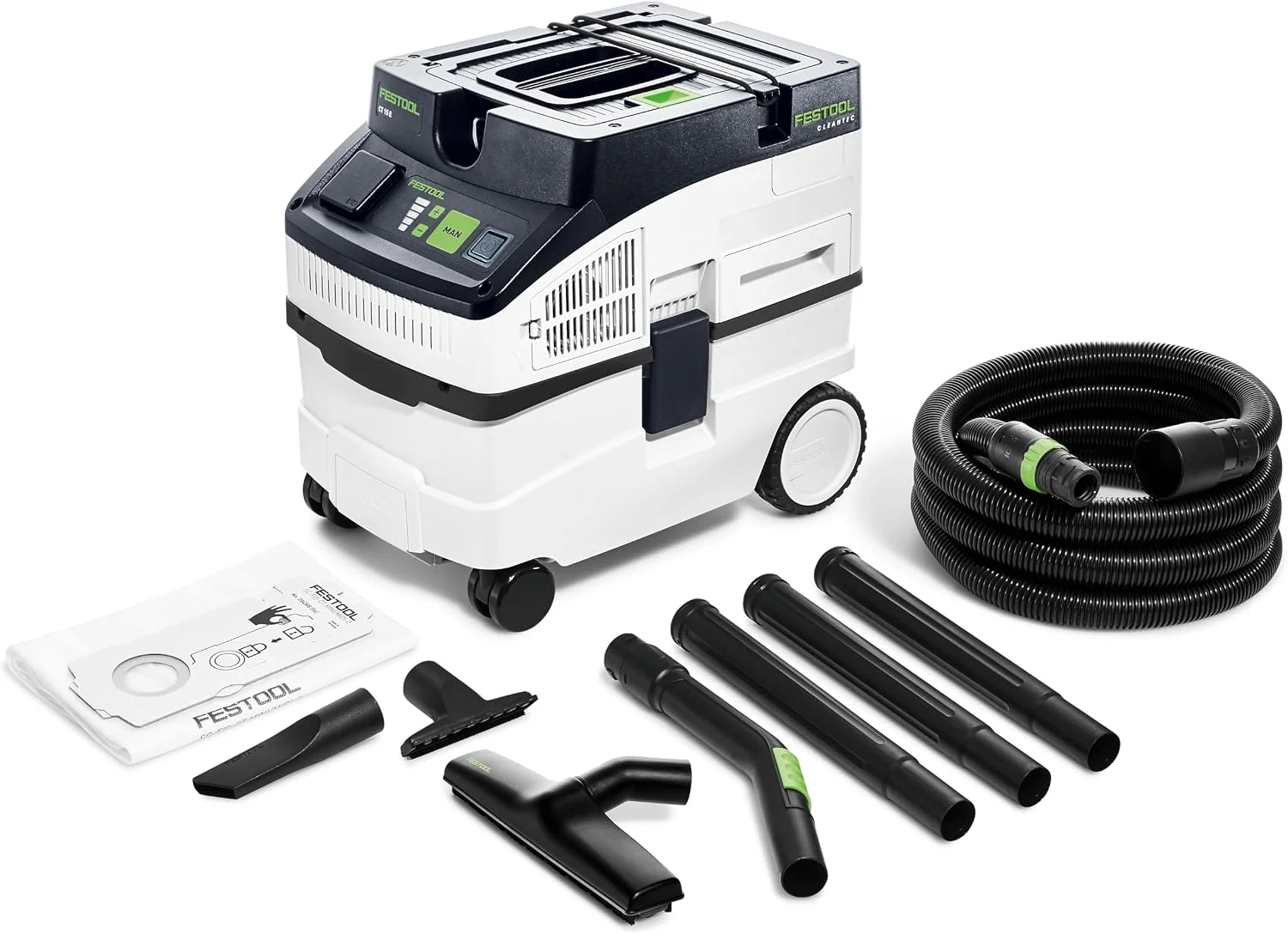 Festool Cleantec CT 15-Set Absaugmobil, 1200 W, Nass- & Trockensauger