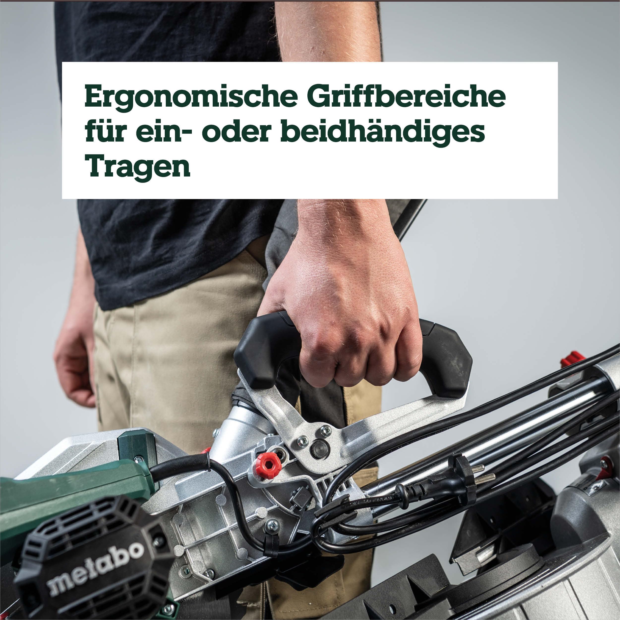 Kapp- und Gehrungssäge KGS 254 M mit Zugfunktion LED-Schnittlinienanzeige Hartmetall-Sägeblatt Tischverbreiterungen und 2. Sägeblatt