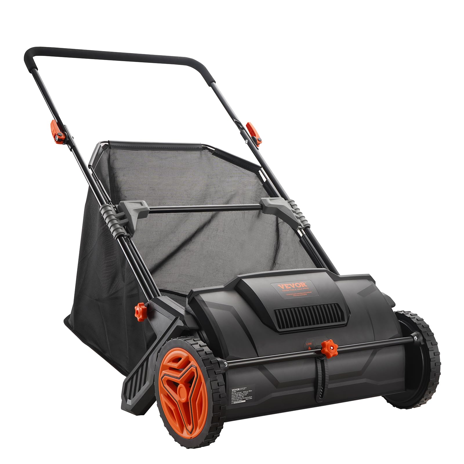 Spazzatrice a spinta VEVOR, raccoglitore di foglie ed erba da 21 pollici