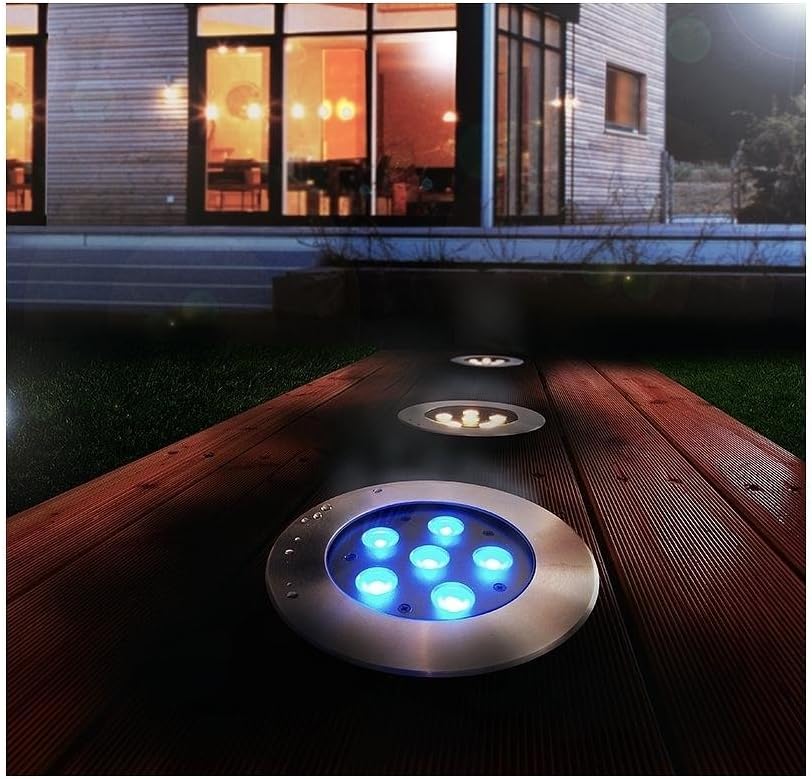 LED Bodeneinbauleuchte Flat I RGB Außenstrahler, symmetrisch, 240V, 12W, 20-30° EEK: A