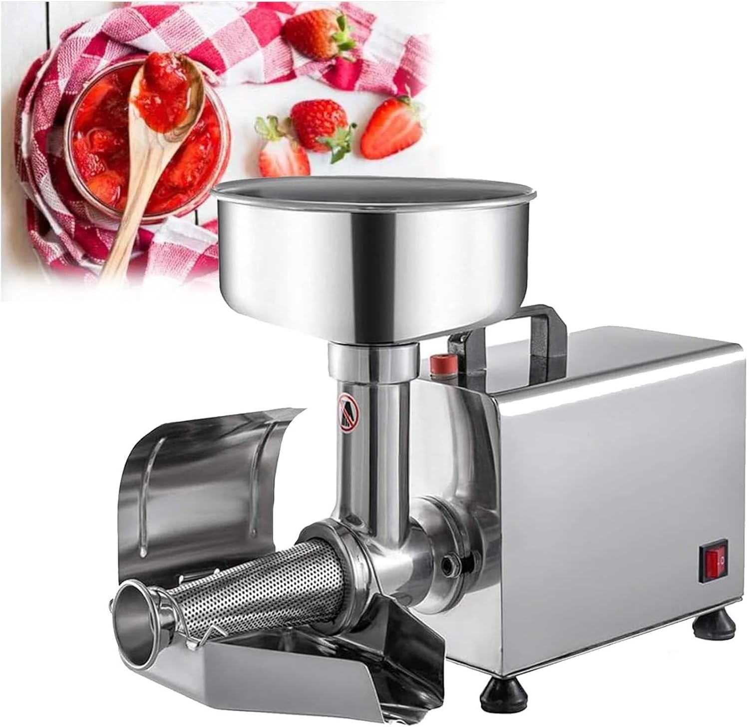 RayGenius 450w macchina per la confettura in acciaio inossidabile, setaccio per la confettura, macchina per la confettura a pressione di frutta, macchina per la pressatura a salsa.