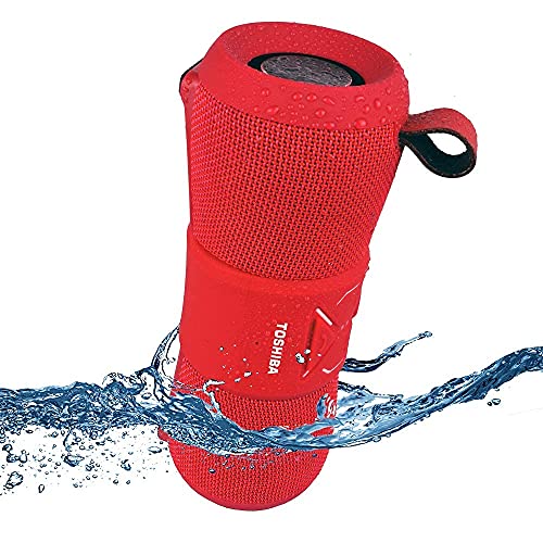 Toshiba WSP 200   Altoparlante Bluetooth impermeabile, colore: Rosso : Elettronica